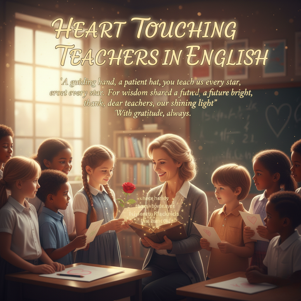 Heart Touching Teachers Day Shayari In English Banner
