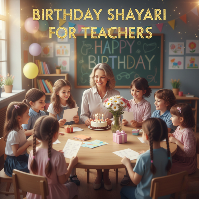 Heart Touching Birthday Wishes For Teacher Banner