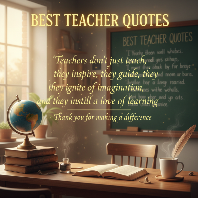 Best Teacher Quotes Banner
