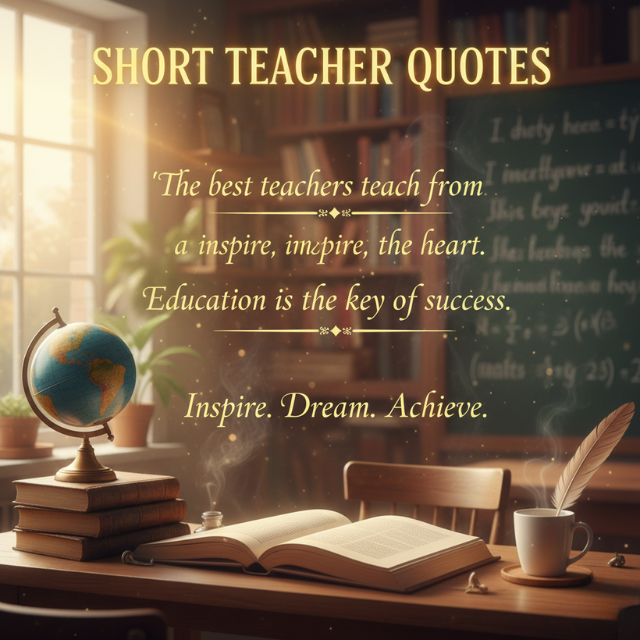 Short Teacher Quotes Banner