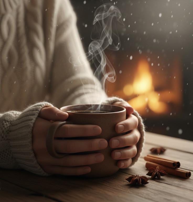 Snow Quotes Or Chai Ka Perfect Combo Banner