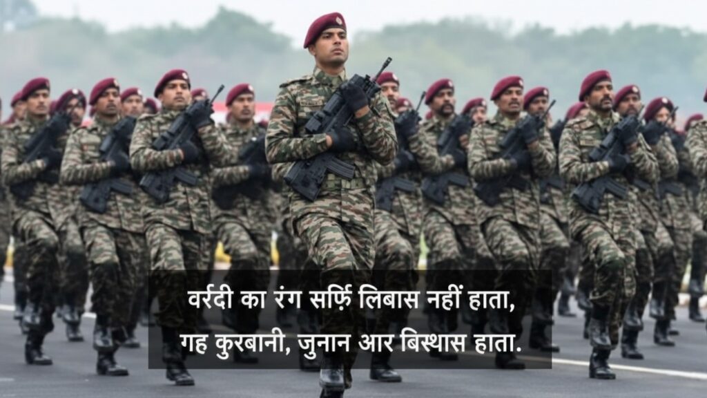 Army Status in Hindi Banner