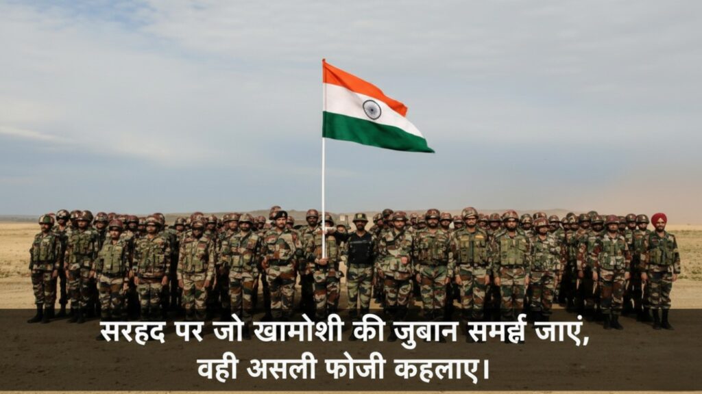 Army Attitude Shayari Banner