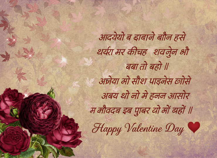 Valentine Day Lovely Shayari Banner